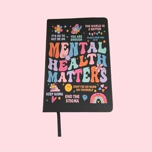Handmade Mental Health Matters Journal | Self Care Wellness Diary